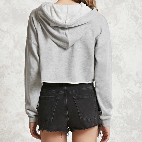 Raw-Cut Hoodie Heather Grey - Picture 2 of 4